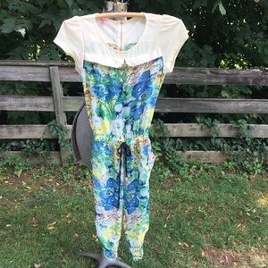 Vintage Jumpsuit By Ppyr Gathered Leg